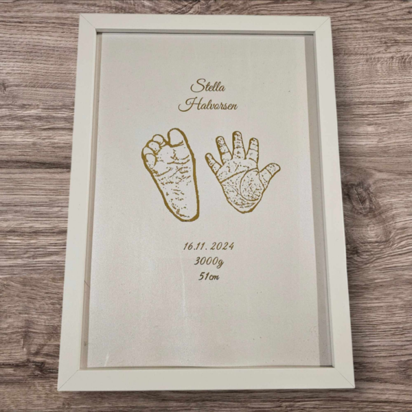 Newborn Memories Foil Art  (21x30cm) - Image 3