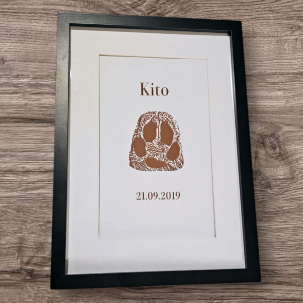 Pet paw/nose foil art (21x30cm)