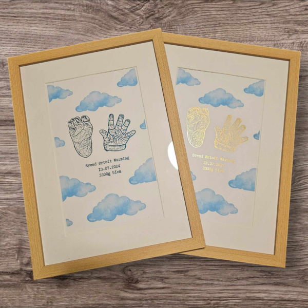 13x18cm Baby Memories Clouds Art - Image 3